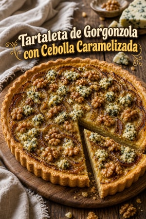 Tartaleta de Gorgonzola con Cebolla Caramelizada