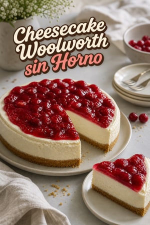 Cheesecake Clásico sin Hornear de Woolworth