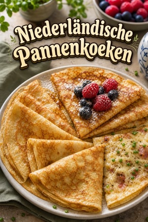 Authentische niederländische Pannenkoeken – süß & herzhaft