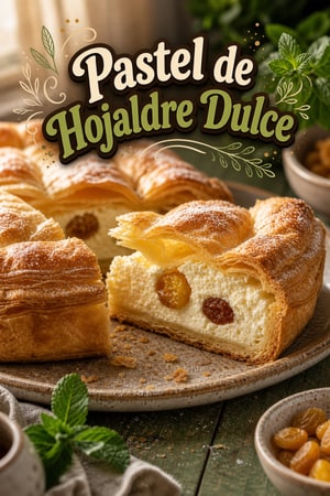 Pastel Crujiente de Hojaldre con Requesón Dulce