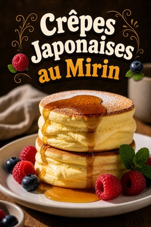 Crêpes Japonaises Moelleuses au Glaçage de Mirin Sucré