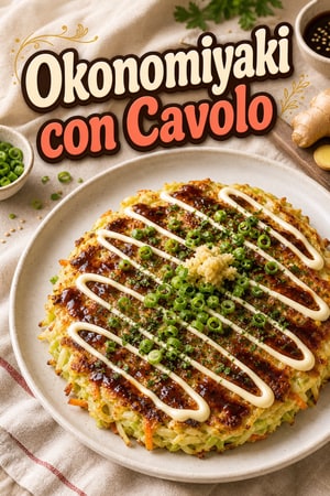 Pancake Giapponesi di Verdure (Okonomiyaki) Saporiti