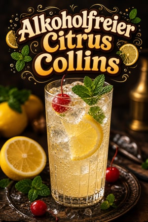 Citrus Collins Mocktail – alkoholfreier Tom Collins