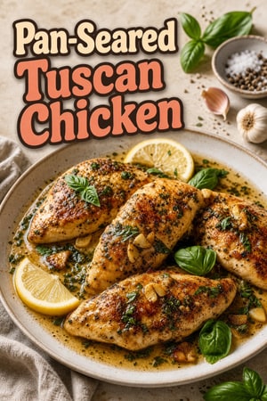 Pan-Seared Tuscan Chicken with Garlic and Herbs
