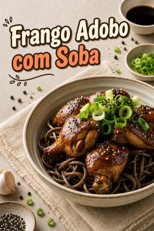 Frango à Moda de Adobo com Macarrão Soba