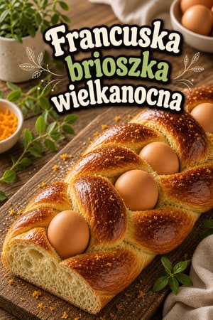 Pain de Pâques — francuska brioche wielkanocna z jajkami