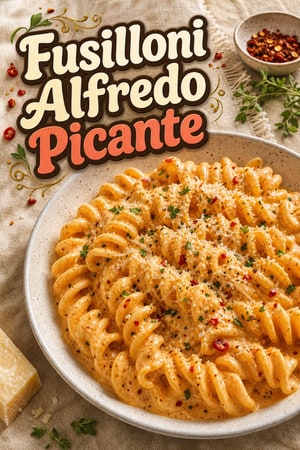 Fusilloni Alfredo Picante con Chile de Calabria