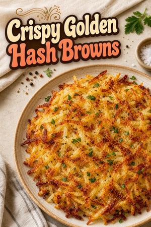 Crispy Golden Shredded Hash Browns from Scratch