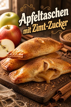 Buttrige Apfeltaschen mit knuspriger Zimt-Zucker-Kruste