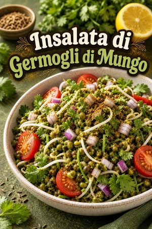Insalata di Germogli di Fagioli Mungo al Limone e Cumino