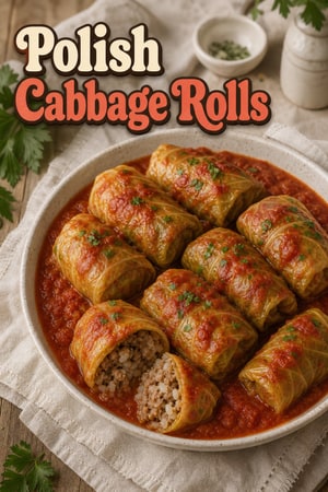 Golabki: Savory Cabbage Rolls Stuffed with Meat and Rice