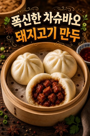 폭신폭신한 구름 식감, 정통 광둥식 차슈바오(고기만두) 레시피