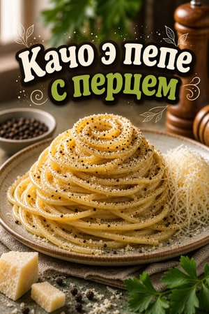 Классическое Cacio e Pepe — простые спагетти с перцем
