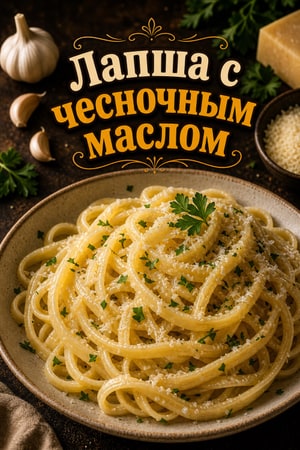 Классическая яичная лапша со сливочным маслом и пармезаном
