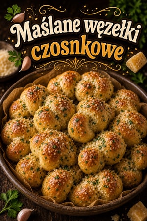 Puszyste i maślane węzełki czosnkowe ze świeżymi ziołami