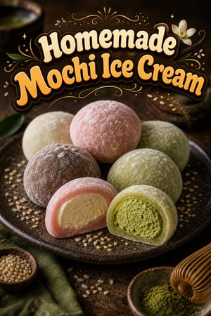 Easy Homemade Mochi Ice Cream with Sweet Rice Dough
