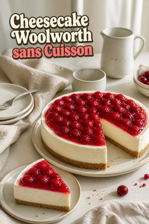 Cheesecake sans Cuisson à l'Ancienne Woolworth