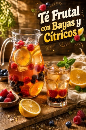 Té de Frutas Refrescante con Bayas y Cítricos