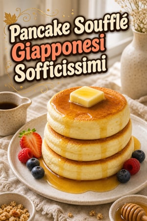 Pancake Soufflé Giapponesi Altissimi e Soffici