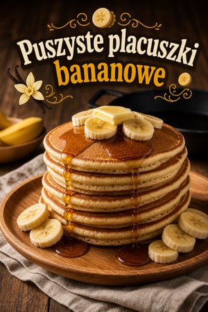 Puszyste placuszki bananowe z maślanką i wanilią na weekend