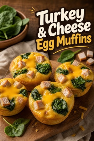 High-Protein Turkey & Cheese Mini Egg Muffins for Daycare