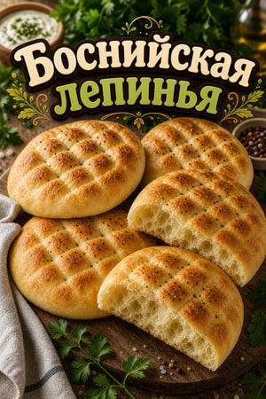 Традиционная боснийская лепинья: пышная и воздушная лепешка