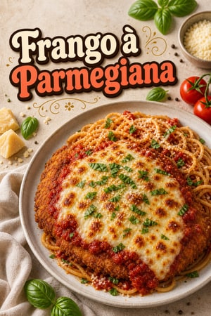 Frango à Parmegiana Crocante com Molho Marinara Caseiro