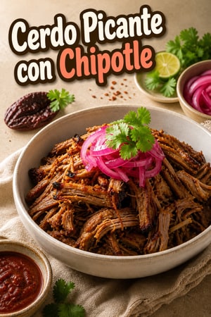 Hombro de Cerdo Picante con Chipotle en Olla a Presión