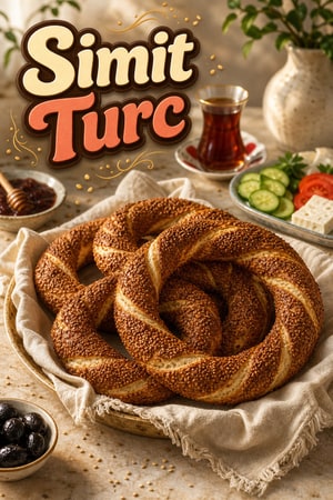 Simit turcs authentiques : les anneaux croustillants au sésame