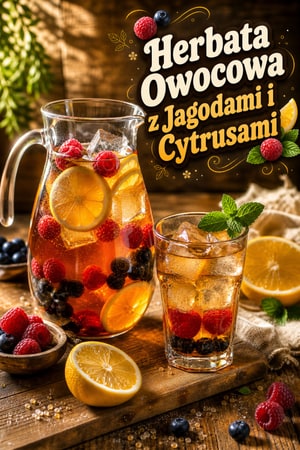 Orzeźwiająca Herbata Owocowa z Jagodami i Cytrusami