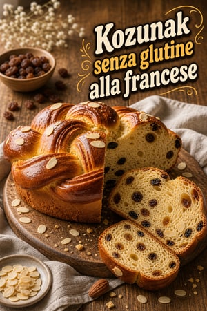 Kozunak francese senza glutine: treccia pasquale soffice