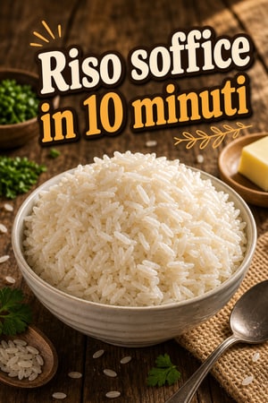 Riso soffice al microonde in 10 minuti — perfetto sempre
