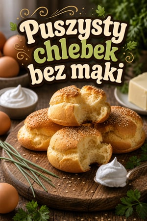 Puszysty chlebek chmurka — lekki, bez mąki, low-carb