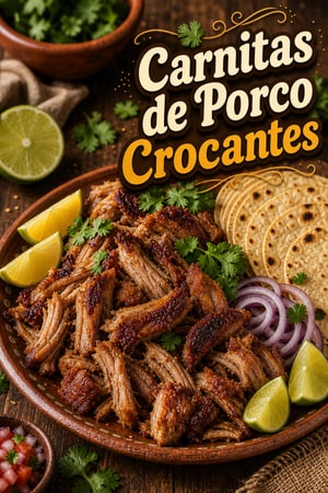 Carnitas de Porco Crocantes: Receita Mexicana Autêntica
