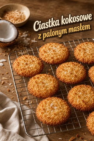 Ciastka kokosowe z palonym masłem