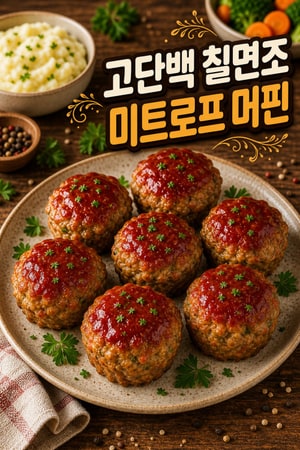 아이들을 위한 고단백 칠면조 미트로프 머핀 레시피