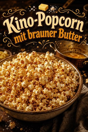 Perfektes Kino-Popcorn mit brauner Butter vom Herd