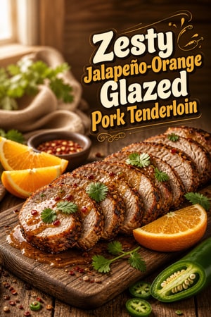 Zesty Jalapeño-Orange Glazed Pork Tenderloin