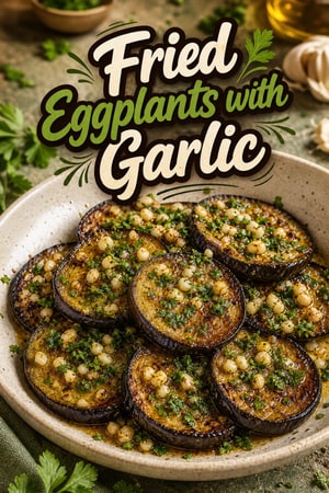 Fried Eggplants with Garlic