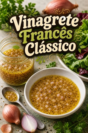 Vinagrete Francês Clássico com Chalotas e Mostarda Dijon