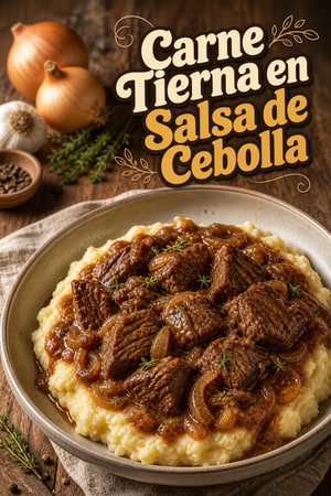 Carne Tierna en Salsa de Cebolla