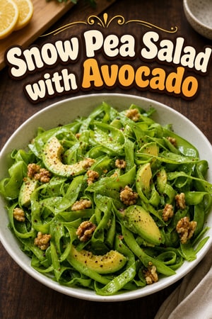 Snow Pea Salad with Avocado