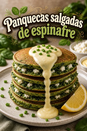 Panquecas Salgadas de Espinafre e Ricota com Limão