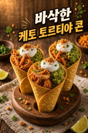 파티용 바삭한 케토 토르티야 콘 — 치즈 반죽으로 만든 저탄수 한입 간식 레시피
