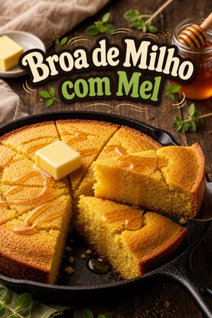 Broa de Milho na Frigideira com Mel: Receita Dourada e Húmida