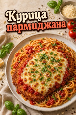 Классическая курица Пармиджано с домашним соусом маринара