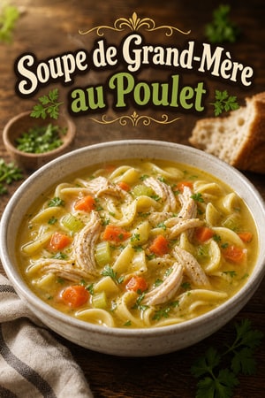 Soupe au Poulet et Pâtes de Grand-Mère