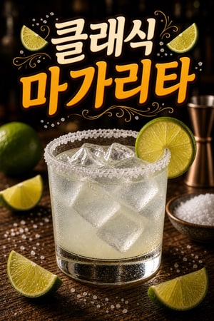 집에서 만드는 신선한 라임과 소금 림으로 완성하는 클래식 마가리타 칵테일, 간단하고 완벽한 레시피