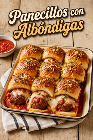 Albóndigas Rellenas de Queso en Pan Brioche | Receta Fácil