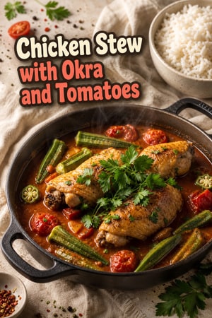 Hearty Chicken Stew with Okra and Fire-Roasted Tomatoes